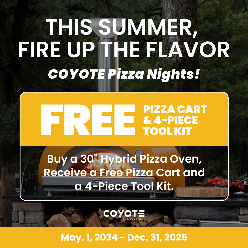 Coyote Free Pizza Cart and 4-piece Tool Kit