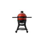 Kamado Joe KJ15041123 18" Smart Konnected Joe Digital Charcoal Grill and Smoker with 250 sq. in Cooking Space, WiFi, Cart with Locking Wheels, in Red