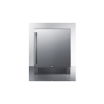 Summit SPR2700SS 27" Outdoor All Refrigerator with 4.98 cu. ft. Capacity, Lock, Sabbath Mode, in Stainless Steel