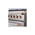 Bertazzoni DSHERTKHPC Knobs and Handle Terminals for Heritage Range and Range Hood (Copper)