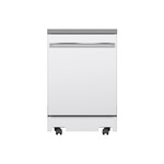 GE GPT225SGLWW 24" Portable Dishwasher with 12 Place Settings, ENERGY STAR Rated and Sanitize Cycle (White)