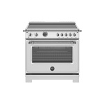 Bertazzoni HER365ICFEPXT Heritage Series 36" Induction Range with 5 Elements, 5.7 cu. ft. Capacity Oven, Cast Iron Griddle and Self Clean (Stainless Steel)