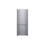 LG LBNC15231V 28" Counter Depth Bottom Freezer Refrigerator with 14.7 cu. ft. Capacity, Reversible Doors, Twist Ice Tray, in Platinum Silver