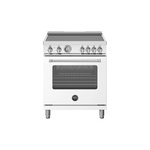 Bertazzoni MAS304INMBIV Master Series 30" Induction Range with 4 Elements, 4.7 cu. ft. Oven Capacity, Convection and Energy Star Certified (Bianco White)