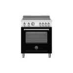 Bertazzoni MAS304INMNEV Master Series 30" Induction Range with 4 Elements, 4.7 cu. ft. Oven Capacity, Convection and Energy Star Certified (Nero Black)