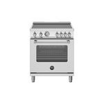 Bertazzoni MAS304INMXV Master Series 30" Induction Range with 4 Elements, 4.7 cu. ft. Oven Capacity, Convection and Energy Star Certified (Stainless Steel)