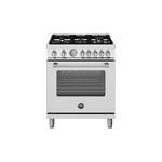 Bertazzoni MAS305GASXVLP Master Series 30" Gas Range with 5 Burners, 4.7 cu. ft. Oven Capacity, Continuous Cast Iron Grates and Convection (Stainless Steel, Liquid Propane)