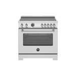 Bertazzoni MAS365ICFEPXT Master Series 36 inch Induction Range with 5 Elements, 5.7 cu. ft. Oven Capacity, Self Clean and Air Fry in Stainless Steel