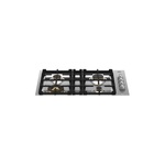 Bertazzoni MAST304QBXTLP 30" Master Series Drop In Gas Cooktop with 4 Sealed Brass Burners, Cast Iron Grates, Thermocouple Safety Device, in Stainless Steel (Liquid Propane)