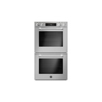 Bertazzoni MAST30FDEXT 30" Master Series Double Electric Convection Oven with Self Clean, Assistant, 8.2 cu. ft. Total Capacity, TFT Interface, Convection, Telescopic Glide Racks, Soft Close Hinge, Large Panorama Window, in Stainless Steel