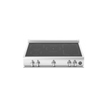 Bertazzoni MAST365IRTXT 36" Master Series Induction Rangetop with 5 Elements, Metal Knobs, Residual Heat Indicator and Bridge Element in Stainless Steel