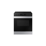 Samsung NSE6DG8300SR 30" Bespoke Smart Slide-In Electric Range with 5 Elements, 6.3 cu. ft. Oven Capacity, Air Fry, Precision Knobs and Self & Steam Clean (Stainless Steel)