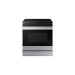 Samsung NSE6DG8700SR 30" Bespoke Smart Slide-In Electric Range with 5 Elements, 6.3 cu. ft. Oven Capacity, Smart Oven Camera and Illuminated Precision Knobs (Stainless Steel)