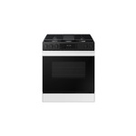 Samsung NSG6DB830012 30" Bespoke Smart Slide-In Gas Range with 5 Burners, 6 cu. ft. Capacity, Air Fry, Storage Drawer and Self Clean (White Glass)