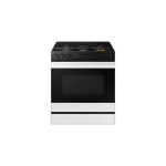 Samsung NSG6DB870012 30" Bespoke Smart Slide-In Gas Range with 5 Burners, 6 cu. ft. Oven Capacity, Smart Oven Camera, Illuminated Safety Knobs, Air Sous Vide and Air Fry (White Glass)