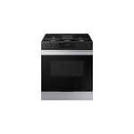 Samsung NSG6DG8300SR 30" Bespoke Smart Slide-In Gas Range with 5 Burners, 6 cu. ft. Capacity, Air Fry, Storage Drawer and Self Clean (Stainless Steel)