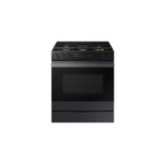 Samsung NSG6DG8500MT 30" Smart Slide-In Gas Range with 5 Burners, 6 cu. ft. Capacity, Air Sous Vide, Air Fry Self Clean (Matte Black Steel)