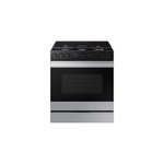 Samsung NSG6DG8700SR 30" Bespoke Smart Slide-In Gas Range with 5 Burners, 6 cu. ft. Oven Capacity, Smart Oven Camera, Illuminated Safety Knobs, Air Sous Vide and Air Fry (Stainless Steel)