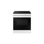 Samsung NSI6DB930012 30" Bespoke Smart Slide-In Induction Range with 4 Induction Elements, 6.3 cu. ft. Capacity Oven, Anti-Scratch Glass Cooktop, Air Fry, Convection and Self & Steam Clean (White Glass)