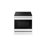 Samsung NSI6DB990012 30" Bespoke AI Slide-In Induction Range with 4 Induction Elements, 6.3 cu. ft. Oven Capacity, AI Hub, Smart Oven Camera and Air Sous Vide (White Glass)