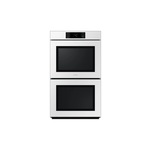 Samsung NV51CB700D12 30" Bespoke Smart Double Wall Oven with AI Pro Cooking Camera, Air Fry, Air Sous Vide, Duo Flex, Full Steam Cook and 7" LCD Display (White Glass)