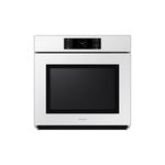 Samsung NV51CB700S12 30" Bespoke Smart Single Wall Oven with 5.1 cu. ft. Capacity, AI Pro Cooking Camera, Air Fry, Air Sous Vide, Duo Flex, Full Steam Cook and 7" LCD Display in Matte Black (White Glass)