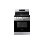 Samsung NX60A6111SS 30" Smart Freestanding Gas Range with 4 Burners, 6 cu. ft. Oven Capacity, Storage Drawer, Edge-to-Edge Grates and Griddle in Stainless Steel