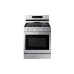 Samsung NX60A6711SS 30" Smart Freestanding Gas Range with 5 Burners, 6 cu. ft. Oven Capacity, Air Fry with Tray and Convection+ (Stainless Steel)