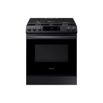 Samsung NX60T8111SG 30" Smart Slide-In Gas Range with 6 cu. ft. Capacity Oven, 5 Burners, Self Clean and ADA Compliant (Fingerprint Resistant Black Stainless Steel)