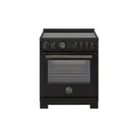 Bertazzoni PRO304IFEPCAT Professional Series 30 inch Induction Range with 4 Elements, 4.6 cu. ft. Oven Capacity, Self Clean and Air Fry (Carbonio)