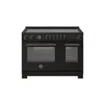 Bertazzoni PRO486IGFEPCAT Professional Series 48 inch Induction Range with 6 Elements, 7 cu. ft. Total Oven Capacity, Self-Clean and Cast-Iron Griddle (Carbonio)