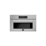 Bertazzoni PROF30CSEX 30" Professional Series Convection Steam Oven with 1.34 cu. ft. Capacity, Stainless Interior, Soft Motion Balanced Door, in Stainless Steel