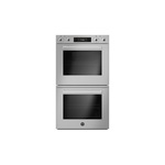 Bertazzoni PROF30FDEXT 30" Professional Series Double Electric Convection Oven Self-Clean with Assistant, 8.2 cu. ft. Total Capacity, Full-Width 8 Pass Broiler, Soft-Close Doors, Sabbath Mode, in Stainless Steel