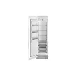 Bertazzoni REF24RCPRL23 24" Built-In Column Refrigerator with 13 cu. ft. Capacity, White Aluminum Interior, Intuitive Digital Touch Controls, Variable Speed Compressor, in Panel Ready (Left Hinge)