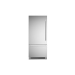 Bertazzoni REF36BMBIXLT 36" Built-In Bottom Mount Refrigerator with 19.6 cu. ft. Total Capacity, LED Lighting, Automatic Ice Maker, and Energy Star Rated, in Stainless Steel (Left Hinge)