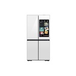 Samsung RF23DB990012 36" Bespoke Counter Depth 4-Door Flex Refrigerator with 22.5 cu. ft. Total Capacity, AI Family Hub+, AI Vision Inside, FlexZone and Beverage Center (White Glass)