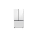 Samsung RF30BB620012 36" Bespoke Smart French Door Refrigerator with 30.1 cu. ft. Capacity, Autofill Water Pitcher, Dual Ice Maker with Ice Bites, LED Lighting, Tempered Glass Spill Proof Shelves, Energy Star  (White Glass)