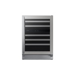 Samsung RW51TS338SR 24" Dual Zone Wine Cooler with 51 Bottle Capacity, LED Lighting, Full Extend Easy-Glide Shelving and Door Alarm in Fingerprint Resistant Stainless Steel