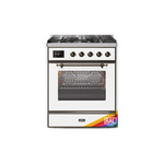 ILVE UM30DNE3RABLP Majestic II 30 inch Dual Fuel Range (Liquid Propane, Triple Glass Door, RAL, Burnished)