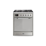 ILVE UM30DQNE3SSCLP Majestic II 30" Dual Fuel Range (Liquid Propane, Solid Door, Stainless Steel, Chrome)