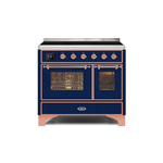 ILVE UMDI10NS3MBP Majestic II 40" Induction Range (Triple Glass Door, Midnight Blue, Copper)