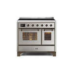 ILVE UMDI10NS3SSB Majestic II 40" Induction Range (Triple Glass Door, Stainless Steel, Burnished)