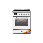 ILVE UMI30NE3RAC Majestic II 30 inch Induction Range (Triple Glass Door, RAL, Chrome)