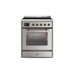 ILVE UMI30NE3SSB Majestic II 30" Induction Range (Triple Glass Door, Stainless Steel, Burnished)