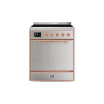 ILVE UMI30QNE3SSP Majestic II 30" Induction Range (Solid Door, Stainless Steel, Copper)