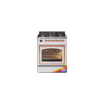 ILVE UN30NMPRAPLP Nostalgie II Noblesse 30 inch Dual Fuel Range  (Liquid Propane, Triple Glass Door, RAL, Copper)