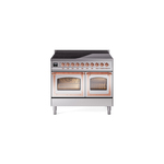 ILVE UNDI406NMPSSP Nostalgie II Noblesse 40" Induction Range  (Triple Glass Door, Stainless Steel, Copper)