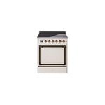 ILVE UNI304QNMPAWB Nostalgie II Noblesse 30 inch Induction Range (Solid Door, Antique White, Burnished)