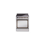 ILVE UNI304QNMPSSB Nostalgie II Noblesse 30 inch Induction Range (Solid Door, Stainless Steel, Burnished)