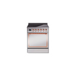 ILVE UNI304QNMPSSP Nostalgie II Noblesse 30 inch Induction Range (Solid Door, Stainless Steel, Copper)